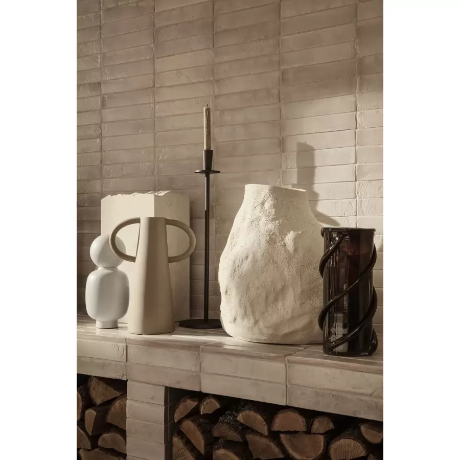ferm LIVING - Vulca vase Offwhite Stone, Medium
