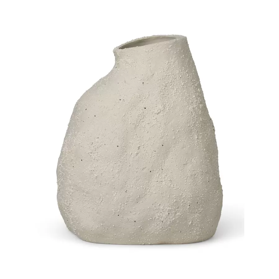 ferm LIVING - Vulca vase Offwhite Stone, Medium