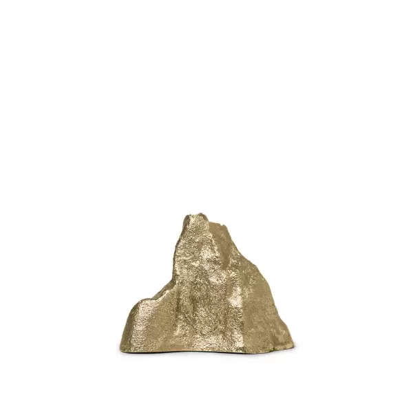 ferm LIVING - Stone Lysestage Small, Messing
