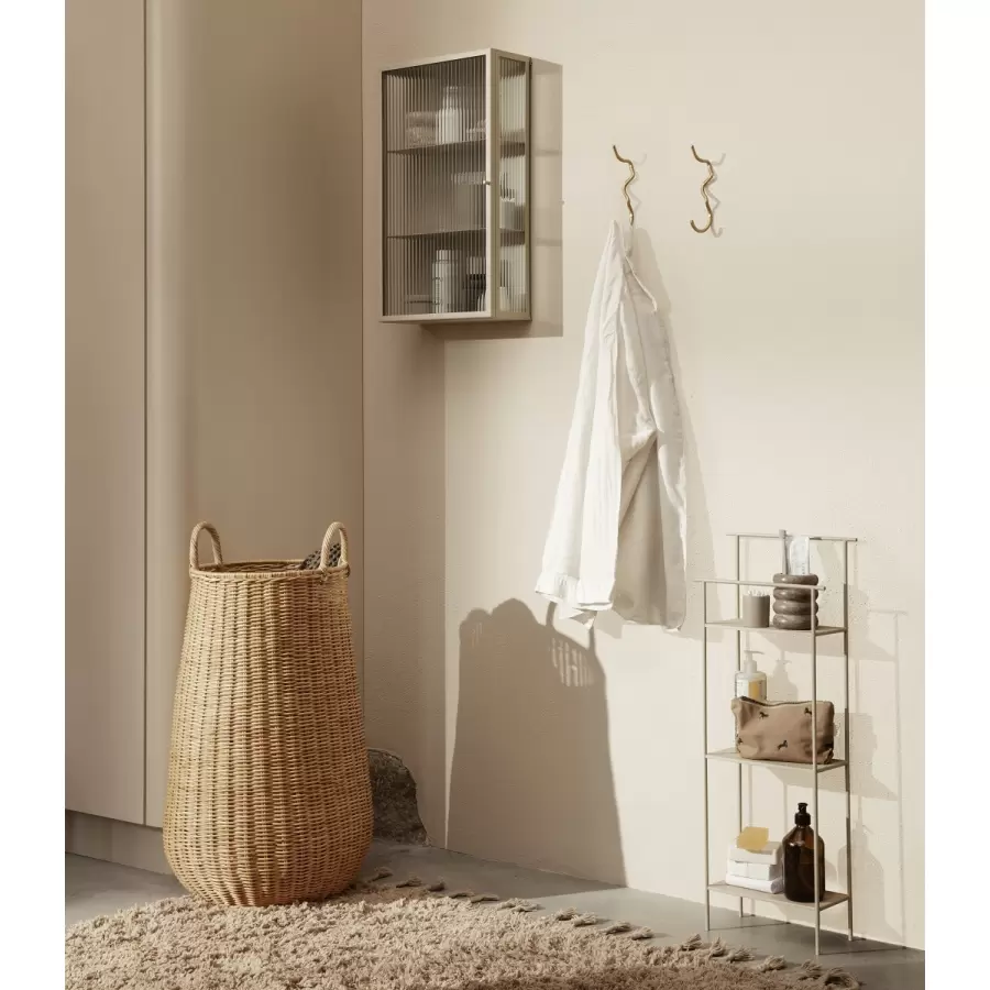 Ferm Living - Braided vasketøjskurv, Natur Large