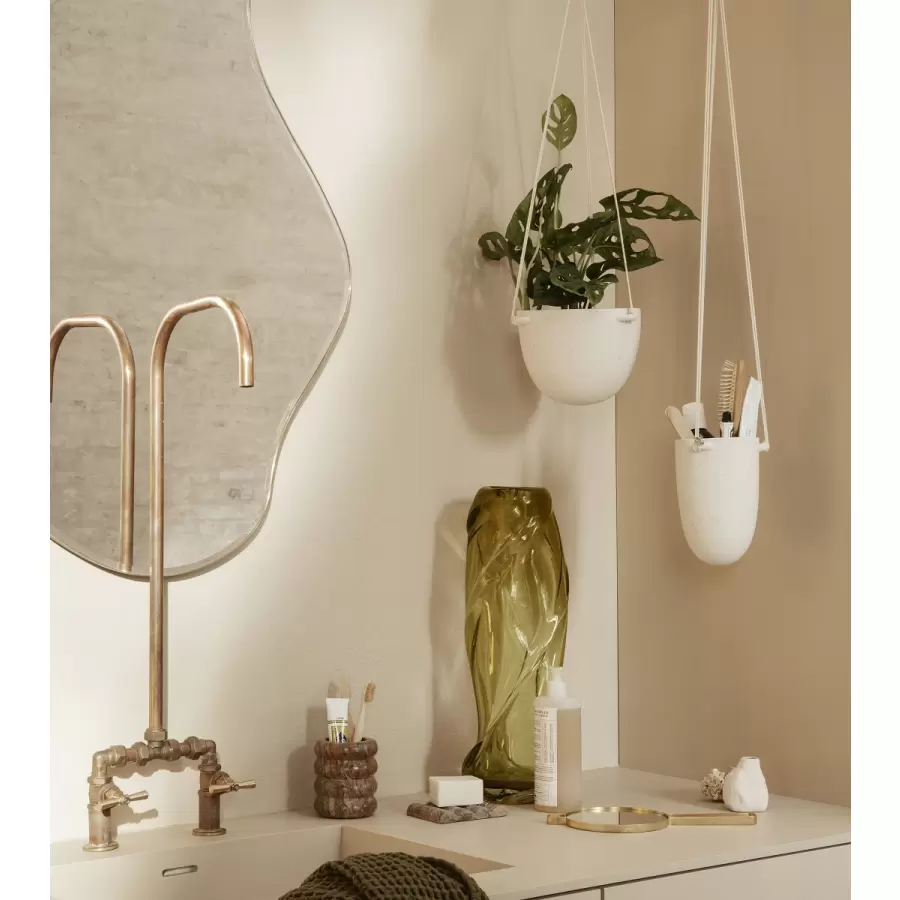 ferm LIVING - Speckle Hængepotte Offwhite, Small