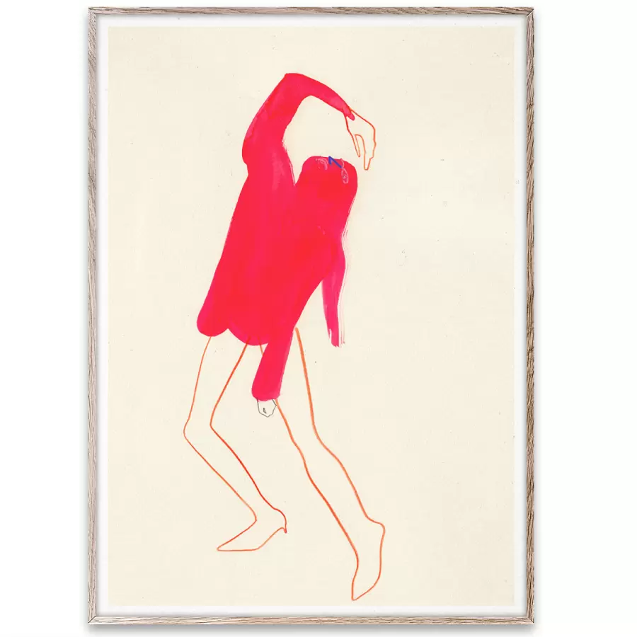 Paper Collective - The Pink Pose by Amelie Hegardt, 30*40