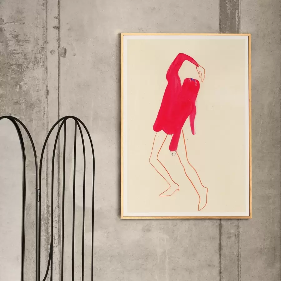 Paper Collective - The Pink Pose by Amelie Hegardt, 30*40