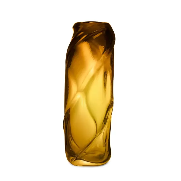 ferm LIVING - Vase Water Swirl Tall, Amber