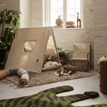 Ferm Living - Løber Amass Long Pile, White Pepper 70*140