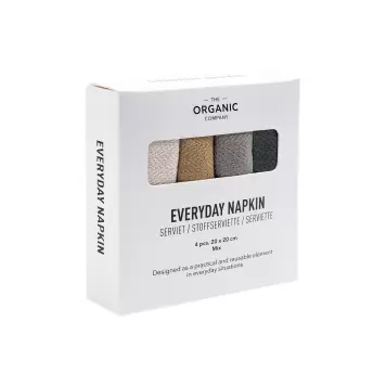 The Organic Company - 4 Servietter til hverdagsbrug - Everyday Napkin The Organic Company - 4 Servietter til hverdagsbrug - Everyday Napkin