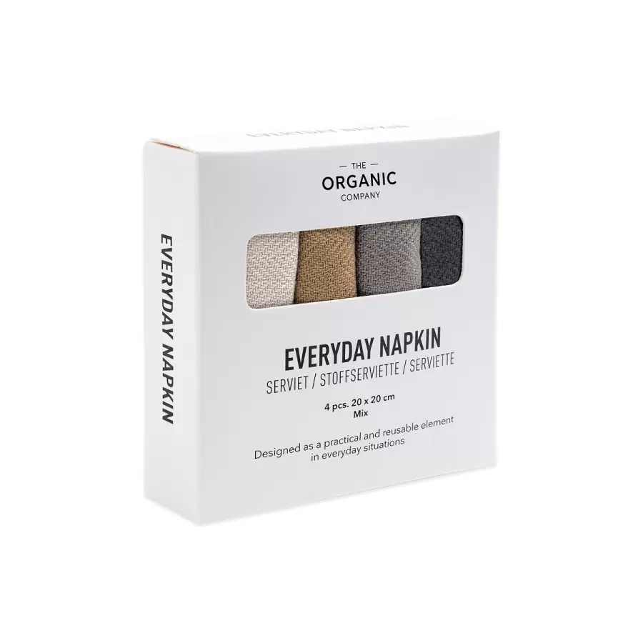 The Organic Company - 4 Servietter til hverdagsbrug - Everyday Napkin 