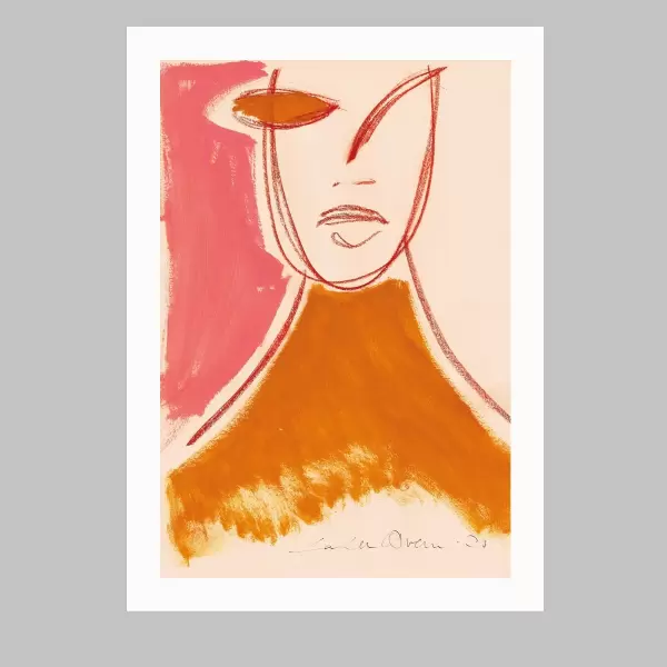 Paper Collective - Pink Portrait by Loulou Avenue, 30*40
