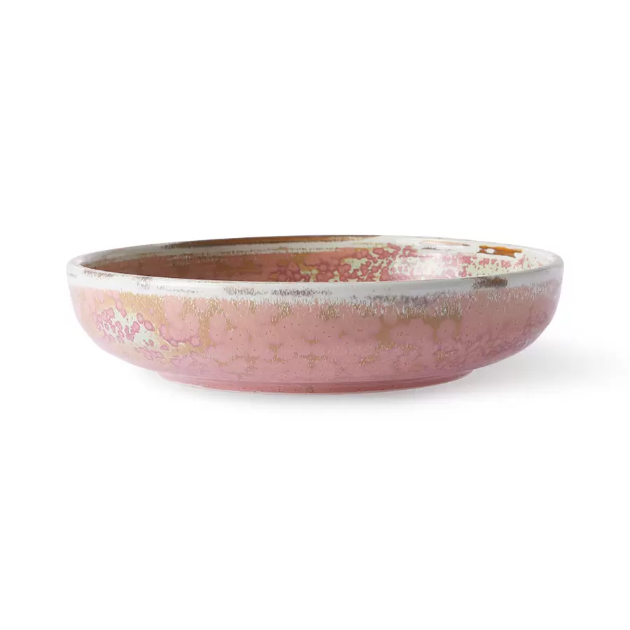 HK living - Home Chef dyb tallerken, Rustic pink