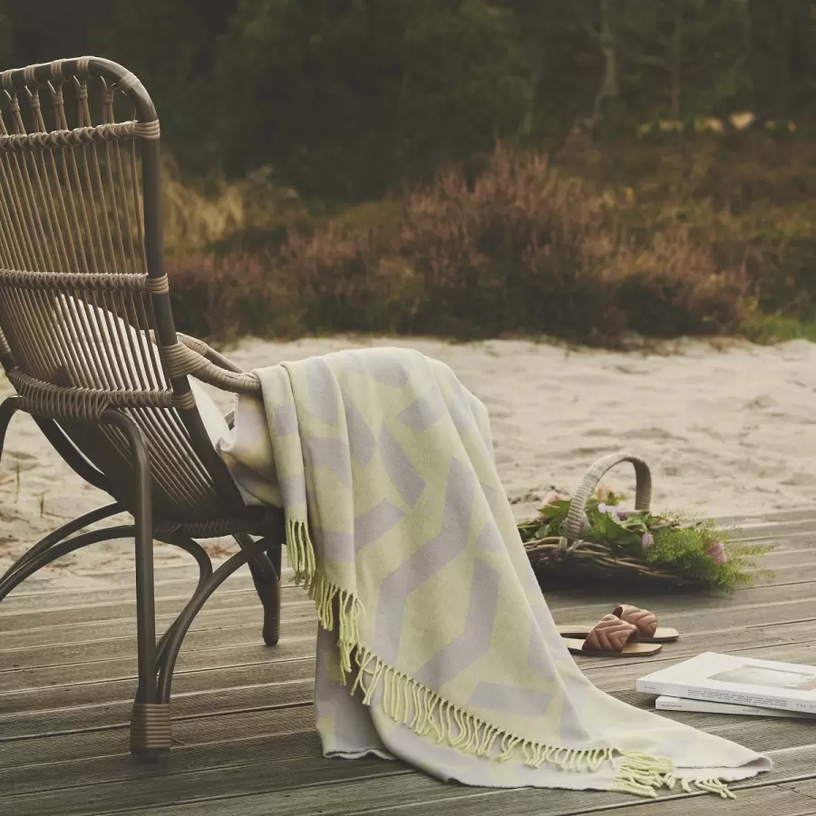 Silkeborg Uldspinderi - Plaid Dashes Alpaca og fin uld, 130*190 