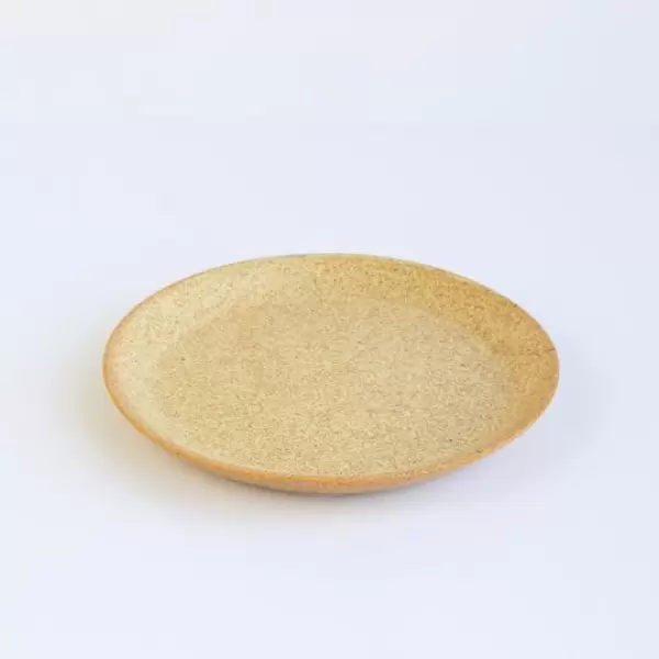 Bornholms Keramikfabrik - Tallerken/plate, Ø-stellet dansk prod. keramik Ø17 cm.