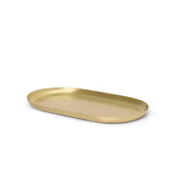 Ferm Living - Bakke Basho Oval, Massiv messing Ferm Living - Bakke Basho Oval, Massiv messing