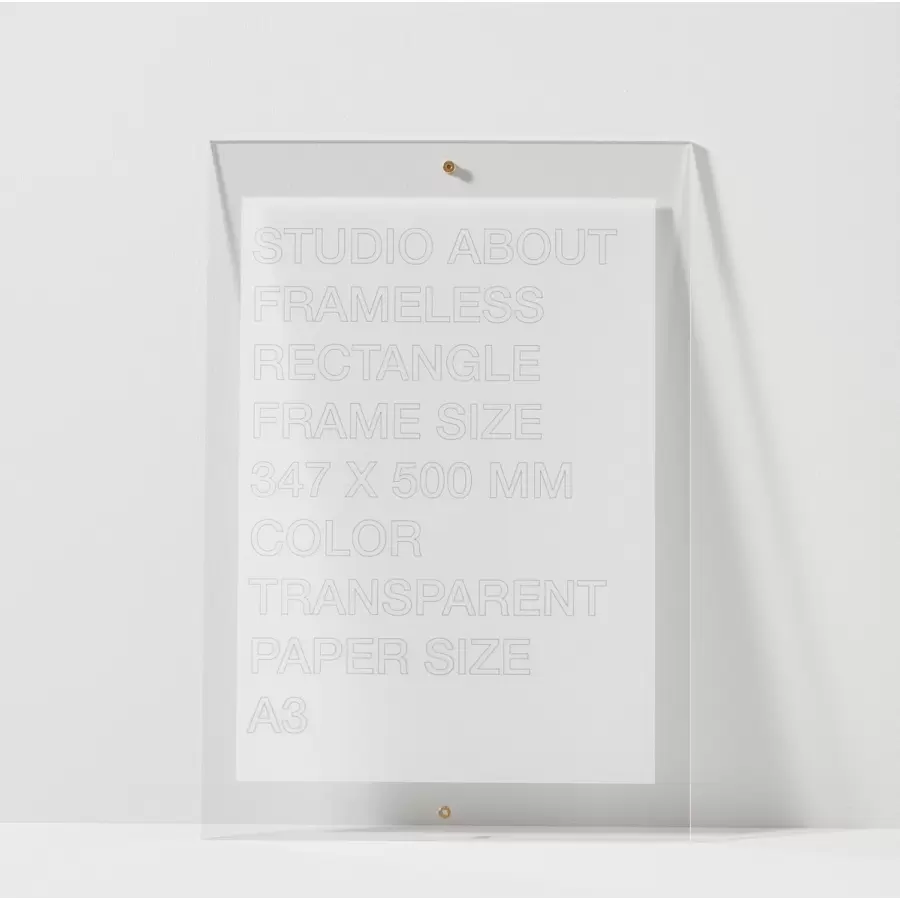 Studio About - Frameless A3, Rectangle