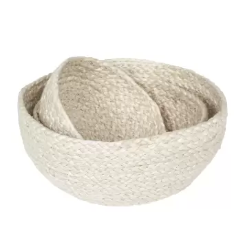 dixie - Brødkurv jute hvid, M - Bemærk kun 1 stk dixie - Brødkurv jute hvid, M - Bemærk kun 1 stk