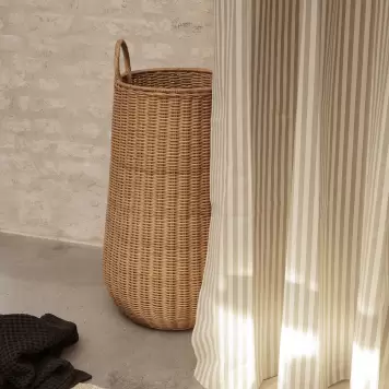 Ferm Living - Chambray badeforhæng, Sand/Offwhite 100% Øko. Ferm Living - Chambray badeforhæng, Sand/Offwhite 100% Øko.