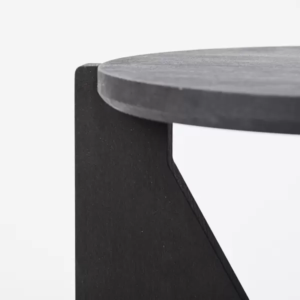 Kristina Dam - Table Sofabord, Sort Ø:52