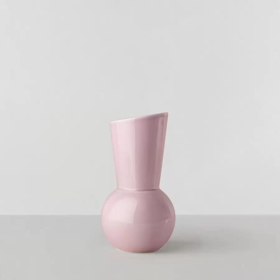 Ro Collection - Oval Vase Wide no. 66, Rose Pink