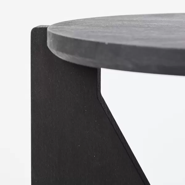 Kristina Dam - Table Sofabord XL, Sort Ø:78