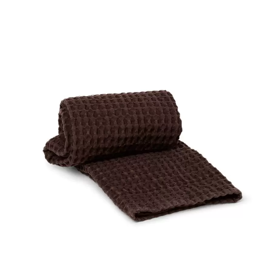 ferm LIVING - Økologisk håndklæde 50*100, Chocolate