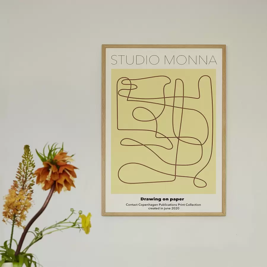 Monna Studio - Drawing on paper  - uden ramme