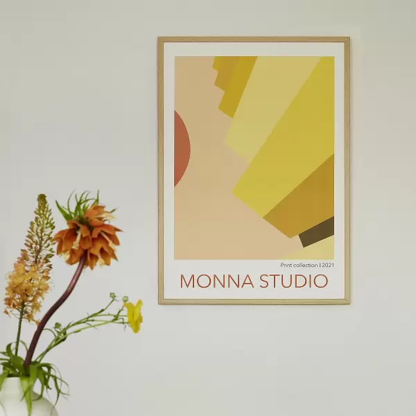 Monna Studio - Yellow Scale 50*70 - uden ramme