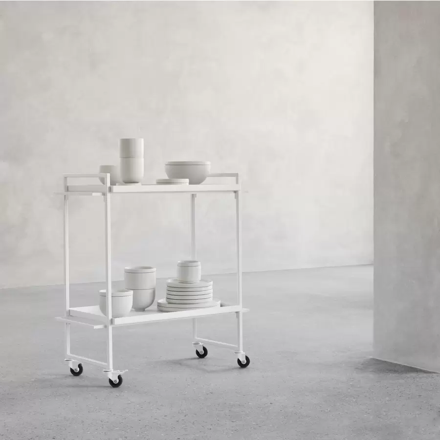 Kristina Dam - Bauhaus Trolley, Hvid - hent selv