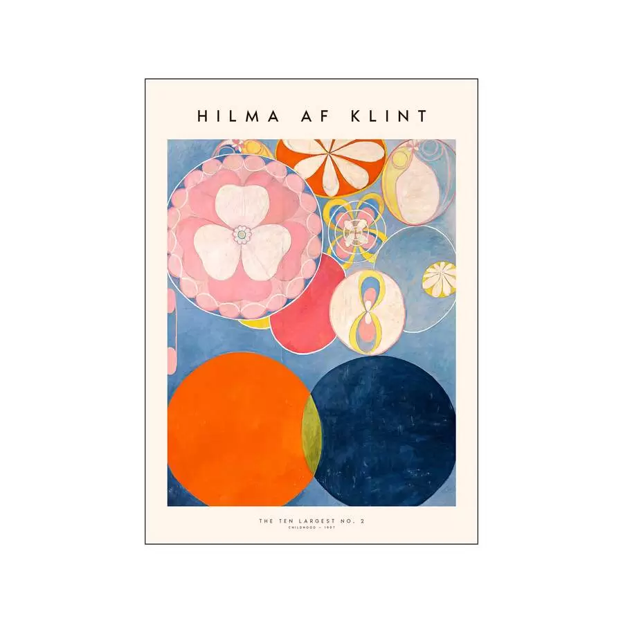 Poster and Frame - Hilma af Klint, The Ten Largest 02, 50*70
