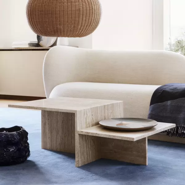 ferm LIVING - Bord Travertin Distinct 