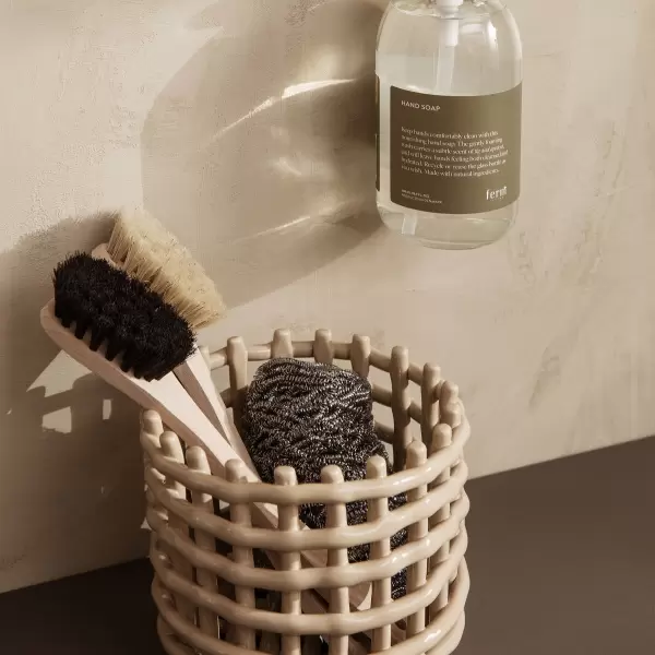 ferm LIVING - Ceramic Basket Cashmere, Small