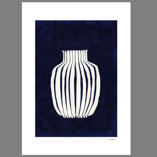 The Poster Club - Ana Frois, Blue Vase, 30*40 