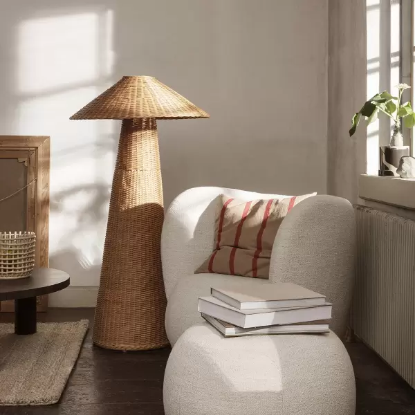 ferm LIVING - Gulvlampe Dou, Natur - Hent selv