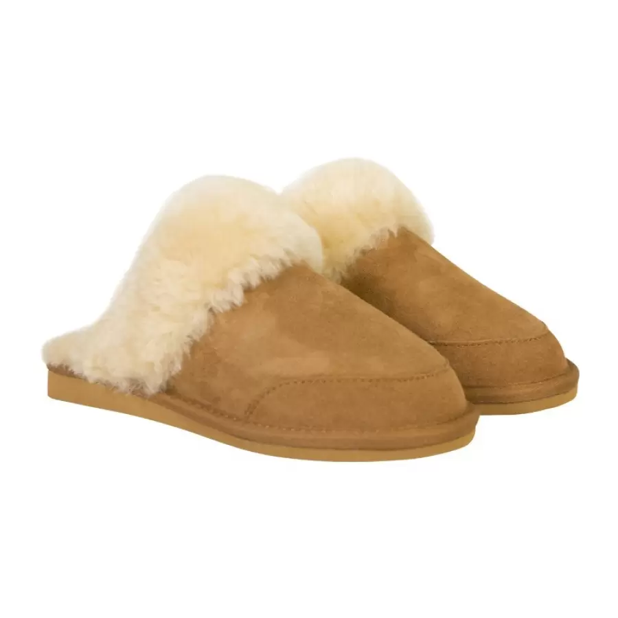 New Zealand Boots - Open Slipper, Cognac