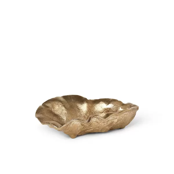 ferm LIVING - Oyster Bowl, Messing - fin østersskal