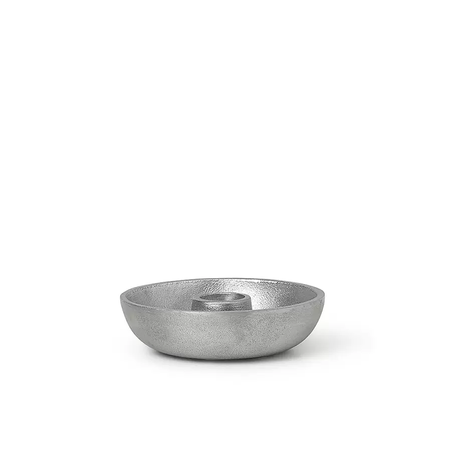 ferm LIVING - Bowl Lysestage Single, Aluminium