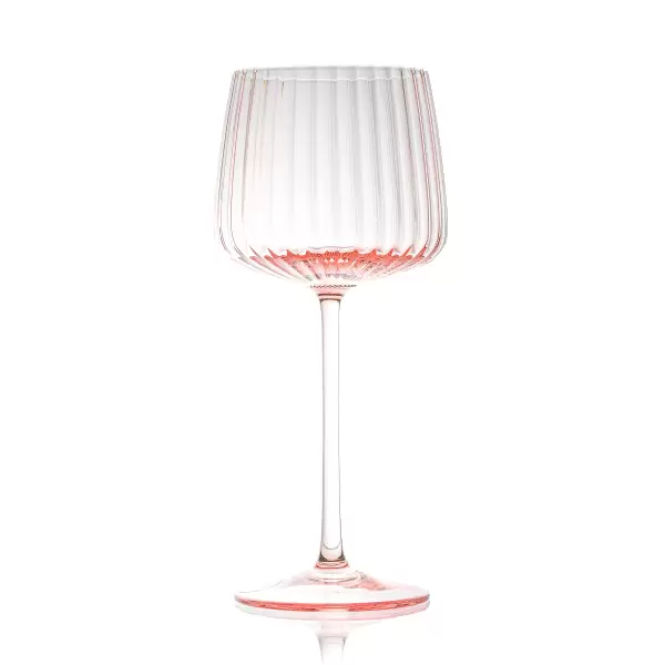 Anna von Lipa - Hvidvinsglas Ripple, Rosa