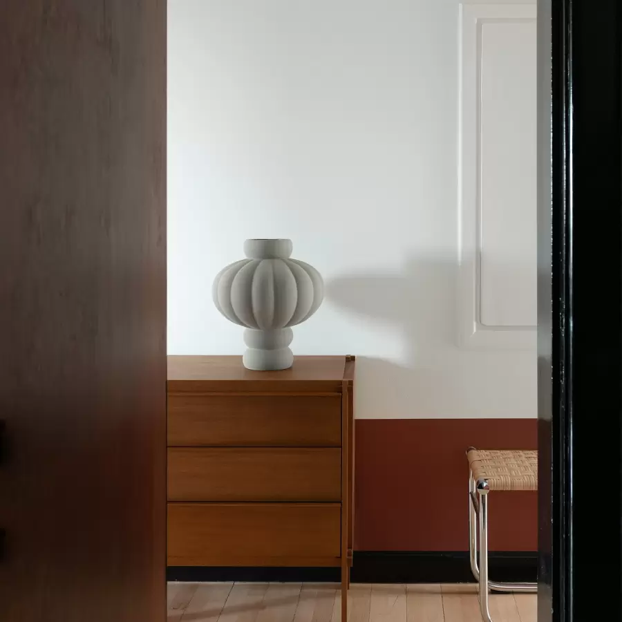Louise Roe - Ceramic Balloon Vase #03, Sanded Grey
