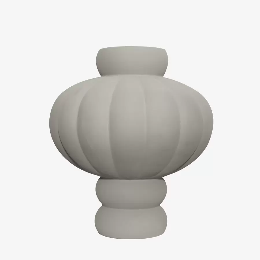 Louise Roe - Ceramic Balloon Vase #03, Sanded Grey