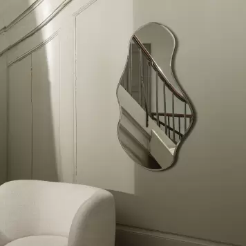 Ferm Living - Pond Mirror Large, Mørk krom - Hent selv