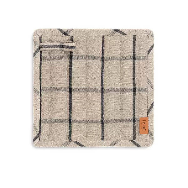 ferm LIVING - Grydelapper Hale, Sand/sort