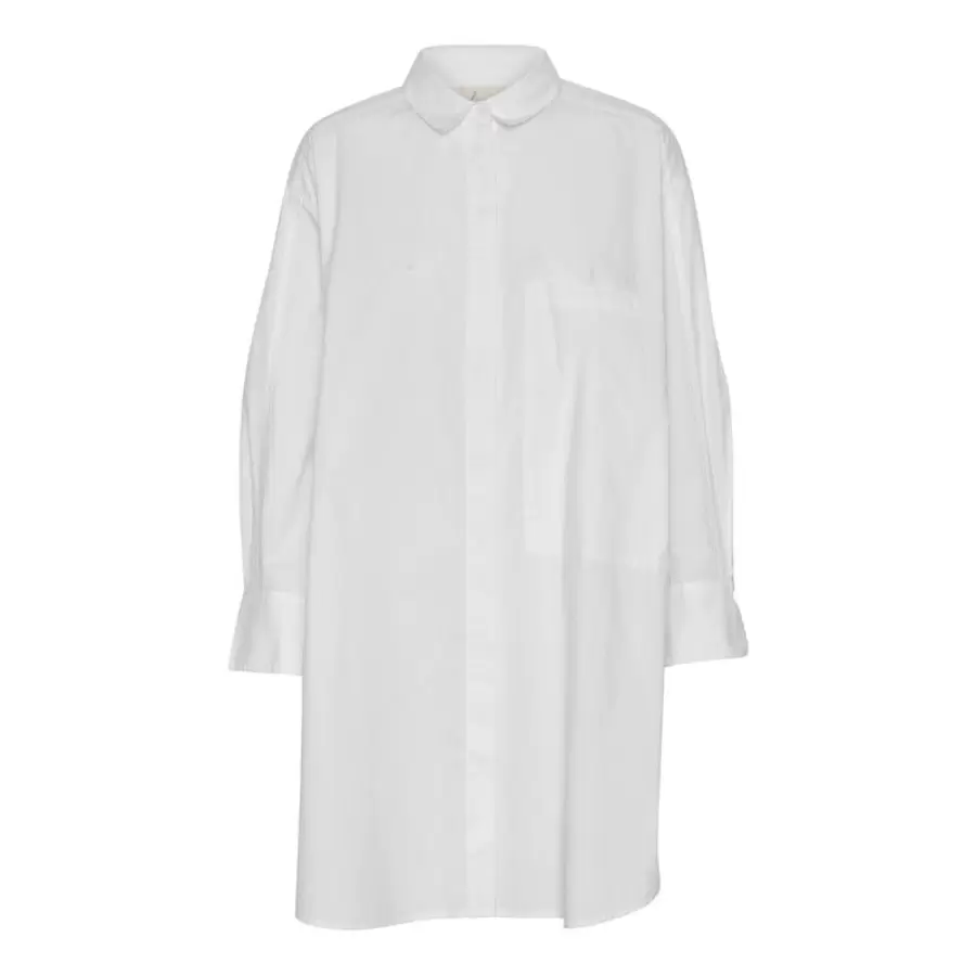 Frau - Lyon lang skjorte, Hvid