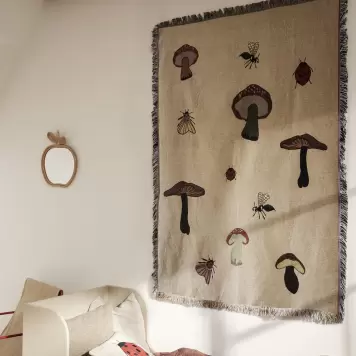 Ferm Living - Tæppe Forest Tapestry, Sand Ferm Living - Tæppe Forest Tapestry, Sand