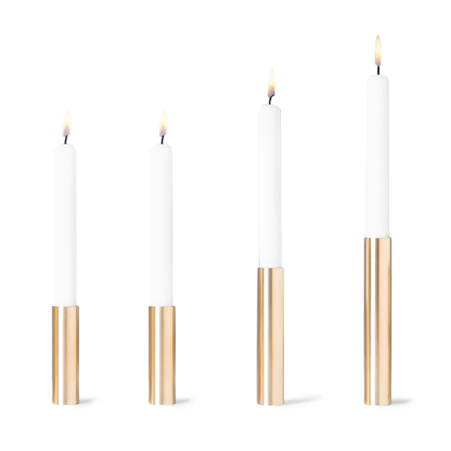 55 North - Lysestager i 4 stk. Box, Messing