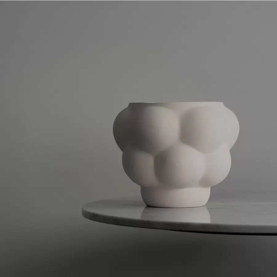 Louise Roe - Ceramic Balloon Bowl #06, Raw White