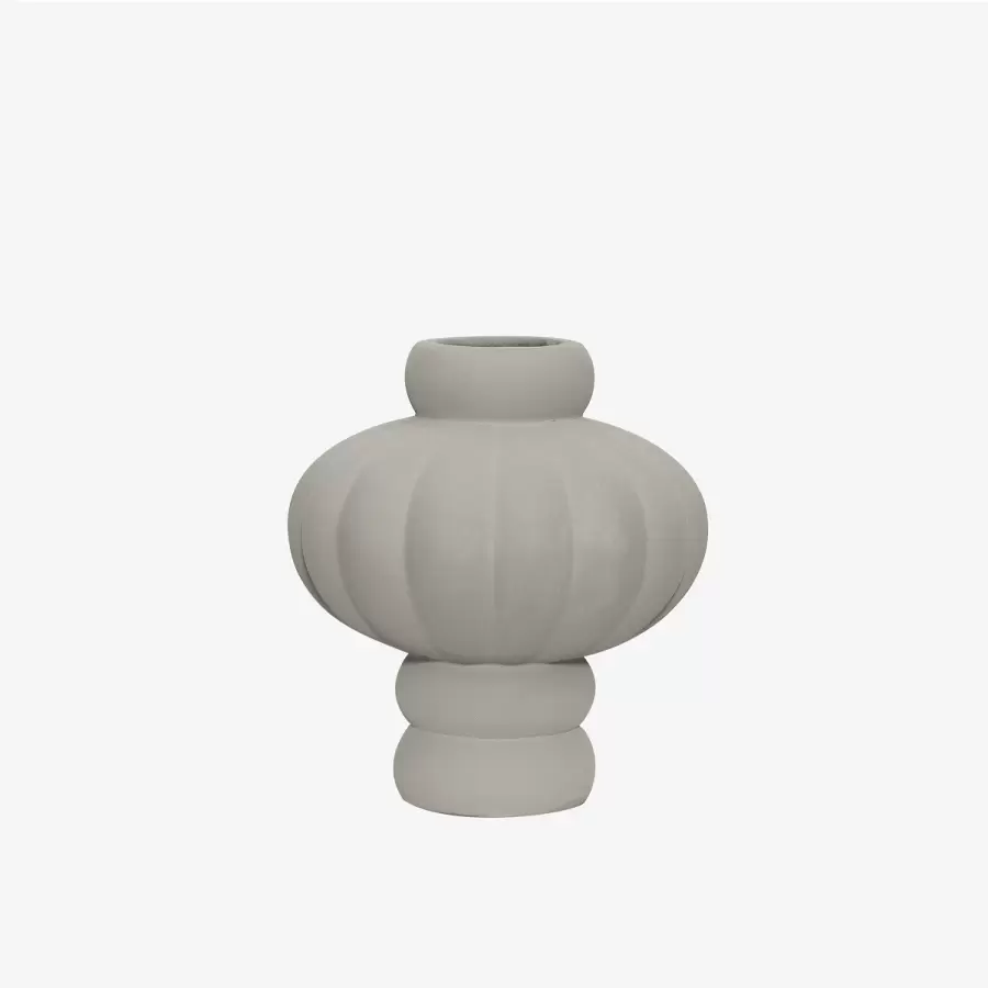 Louise Roe - Ceramic Balloon Vase #02, Sanded Grey