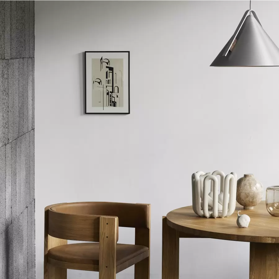 Kristina Dam - Collector Spisebordsstol Olieret eg/Læder