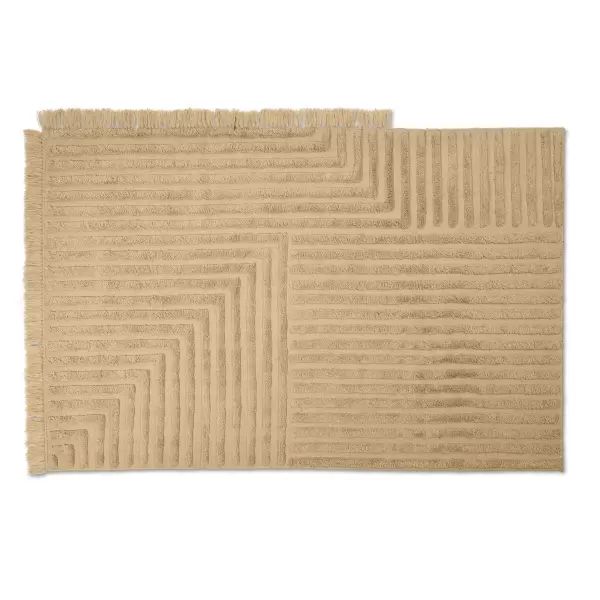 ferm LIVING - Gulvtæppe Crease, Lys Sand 140*200 - Hent selv ferm LIVING - Gulvtæppe Crease, Lys Sand 140*200 - Hent selv