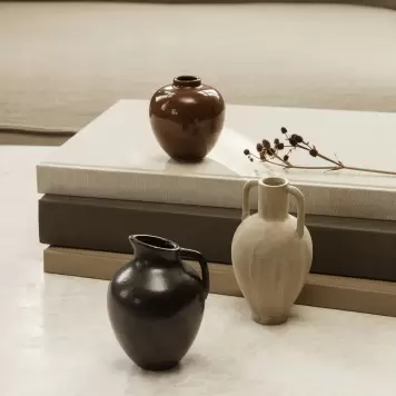 Ferm Living - Ary Minivase Charcoal, Ø:7*10