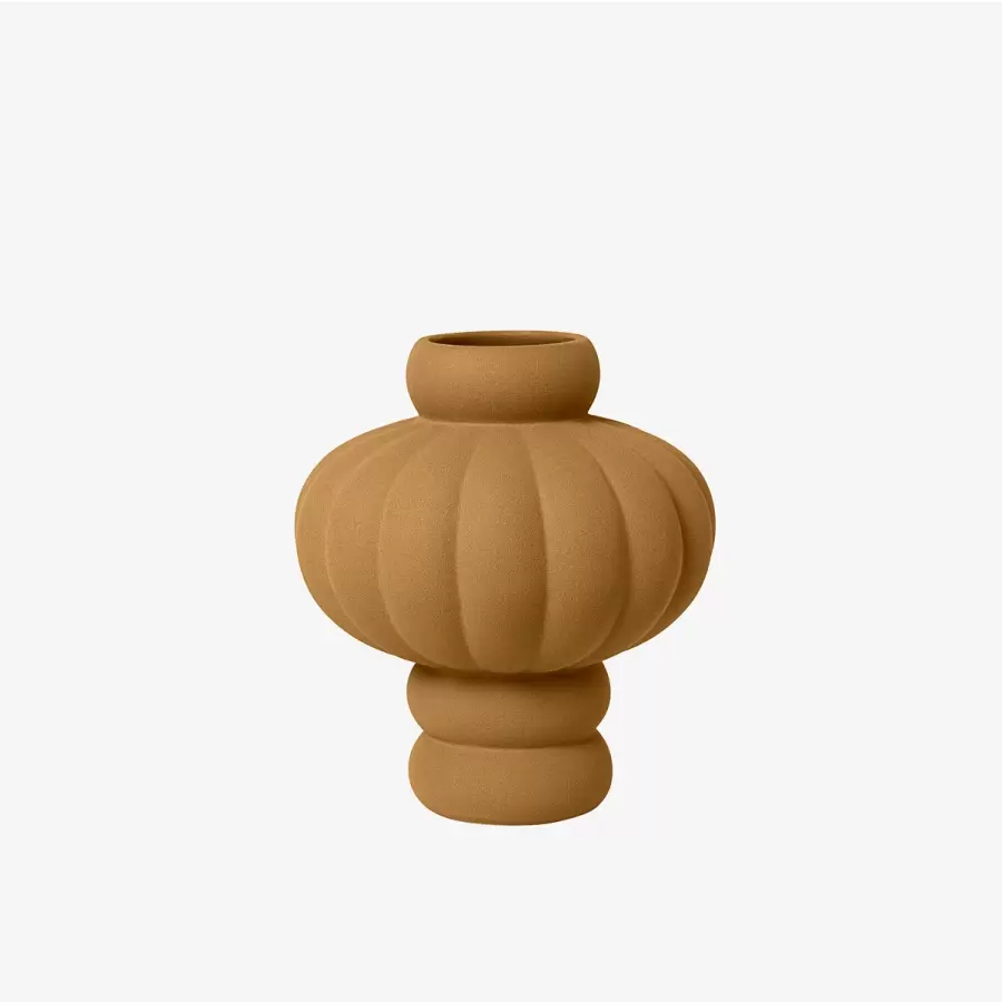 Louise Roe - Ceramic Balloon Vase #02, Okker