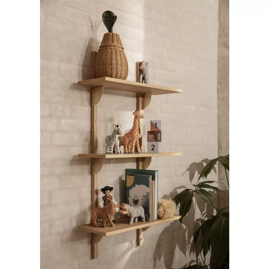 ferm LIVING - Sector Shelf T/N - Oak/Brass