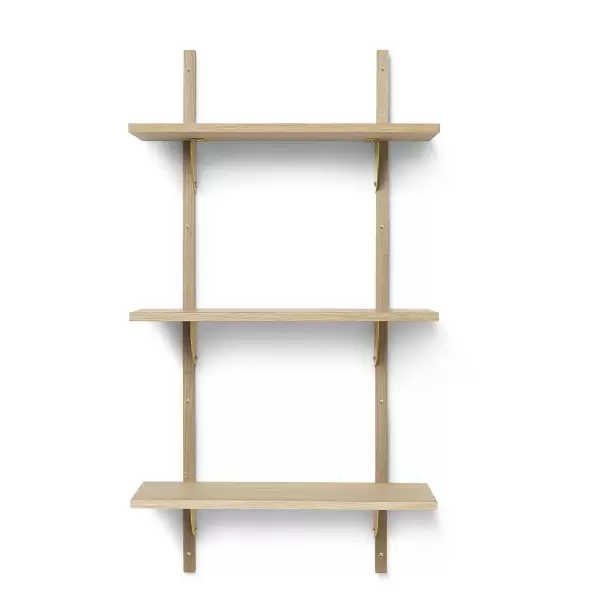 ferm LIVING - Sector Shelf T/N - Oak/Brass